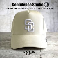 CS3D LOGO CONFIDENCE STUDIO DEEP CAP   STONE/WHITE CON-05