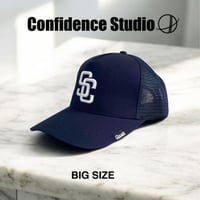 CS3D LOGO DEEP MESH CAP   NAVY/WHITE CON-56