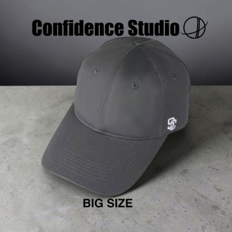 confidence studio side cs logo cap Gray CON-146