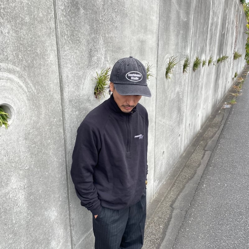 confidence studio soft logo cap blackdenim C-27