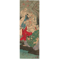 芳年 「平維茂戸隠山鬼女退治之図」