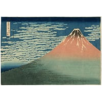 北斎 「富嶽三十六景　凱風快晴」