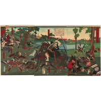 周延 「石山大合戦之図」 -石山合戦・根来衆‐