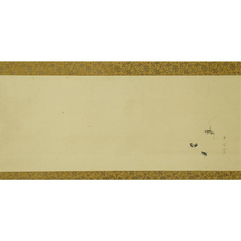 亀の絵 喜田華堂筆 喜田華堂 (鈴虫) | 古美術もりみや