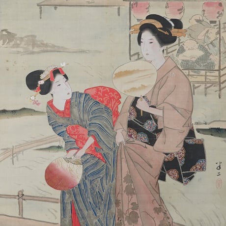 亀井半二(亀井玉堂) 「四条納涼図」