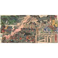 芳富 「盆応寺夜討図」