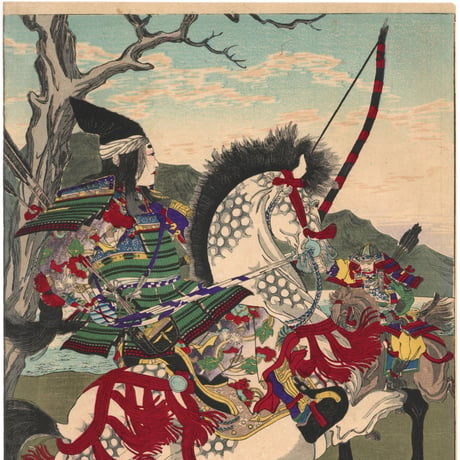 吟光 「古今名婦鏡　鞆絵」(巴御前)