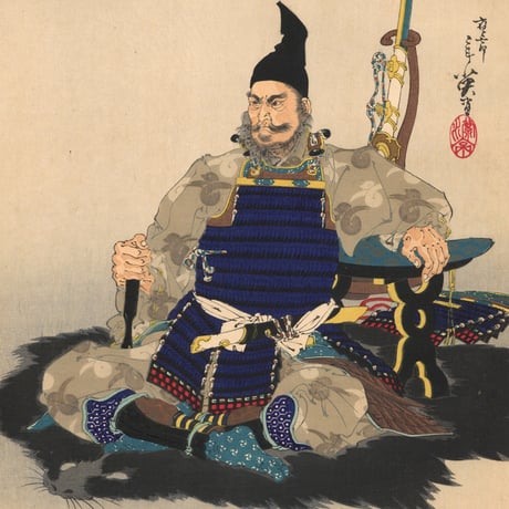 年英 「英雄三十六歌撰　柴田勝家」