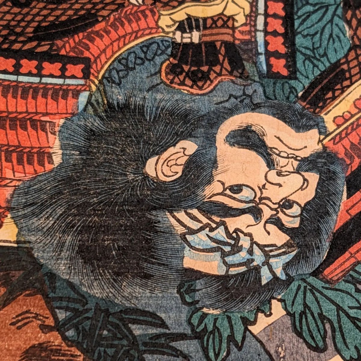 賤ヶ岳の戦い『太平記英勇伝 石川兵助貞友』戦国武将 浮世絵 日本画 木版画 賤ヶ岳の戦い『太平記英勇伝 石川兵助貞友』戦国武将 浮世絵