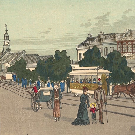 安治 「京橋松田の景」
