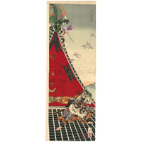 芳年 「芳流閣両雄動」