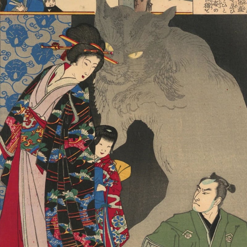 真作/瀬谷桐斎/明徳館/学長/猫画賛/布袋屋掛軸HH-88 真作】//瀬谷桐斎/明徳館/学長/猫画賛/布袋屋掛軸HH-88