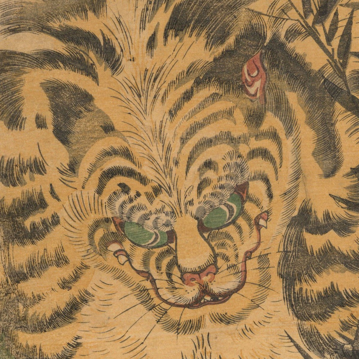 江户金工 小柄「竹虎図」 江户金工 小柄「竹虎図」 竹虎図 文化遺産オンライン