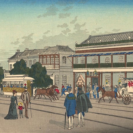 安治 「京橋松田の景」