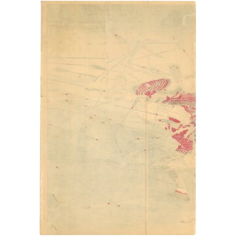 月耕 「楠正行四条畷忠戦之図」