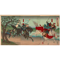 延一 「家康大仁村難戦之図」  -真田幸村-