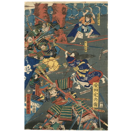 芳幾 「本応寺大合戦之図」 -本能寺の変-