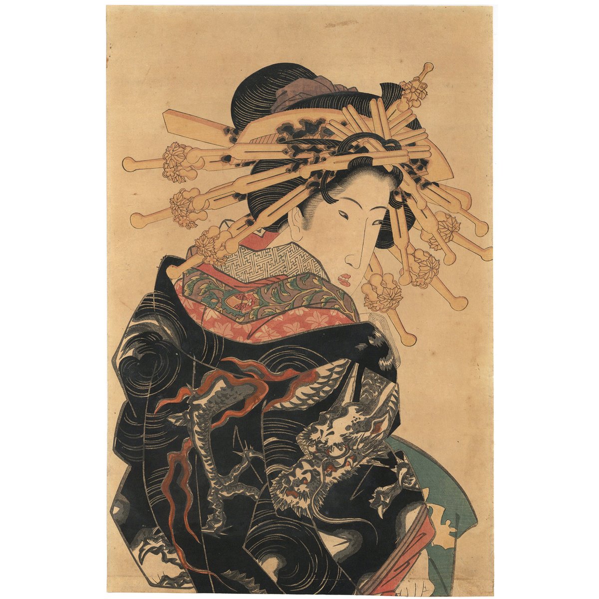 雲龍 打 掛 の 花魁