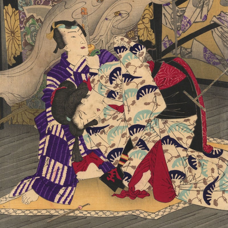 月岡芳年 「偐紫田舎源氏」 明治15年(1882)【浮世絵 月岡芳年 「偐紫田舎源氏」 明治15年(1882)【浮世絵