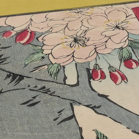 広重二代(立祥) 「東京名所三十六花撰　東都隅田川八重桜」