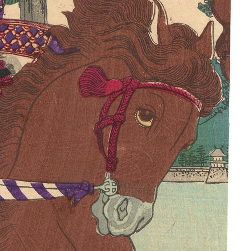 水彩画　古物　競走馬　戦前の作品　作者不明 水彩画 古物 競走馬 戦前の作品 作者不明 水彩画 古物 競走馬