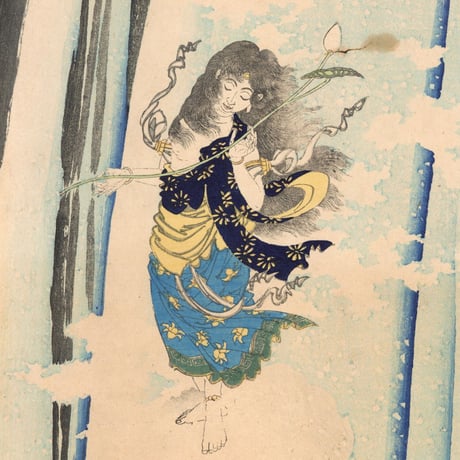 芳年 「文覚荒行之図」