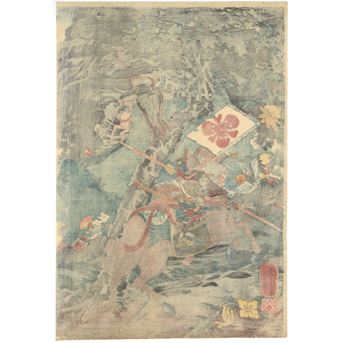 8図 弘化嘉永『山崎・賤ヶ岳の合戦図 絵半切』戦国