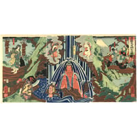 芳艶 「源頼光足柄山入之図」-金太郎-