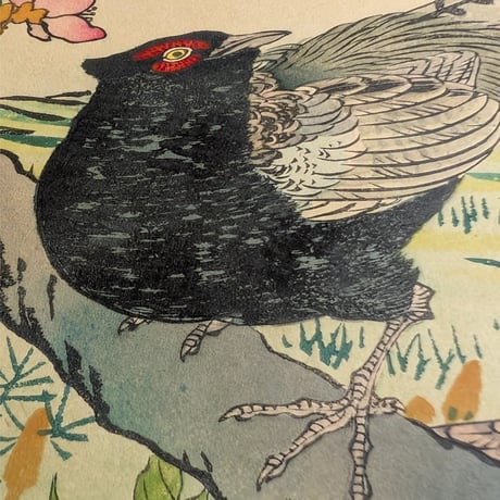 楳嶺 「楳嶺花鳥画譜　桃　雉子」