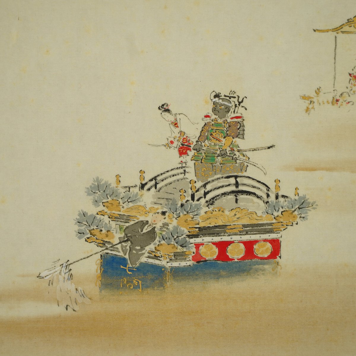 真作】小寺稲泉/日ノ出静波図/掛軸☆宝船☆Y-432 JM