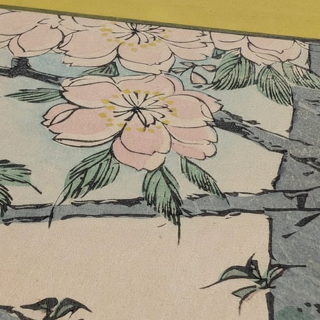 広重二代(立祥) 「東京名所三十六花撰　東都隅田川八重桜」