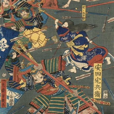 芳幾 「本応寺大合戦之図」 -本能寺の変-