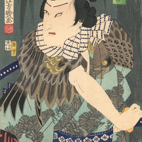 芳幾 「見立橋弁慶」