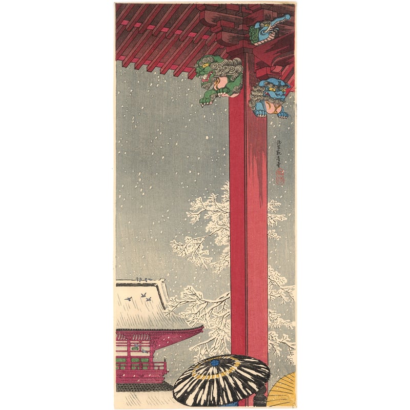 高橋松亭(弘明) 「浅草観音堂」 | 古美術もりみや