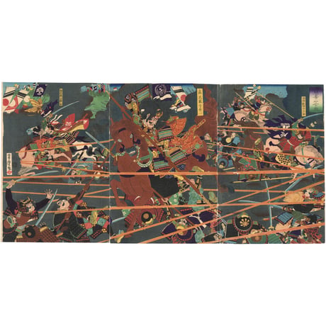芳虎 「小間喜山合戦」