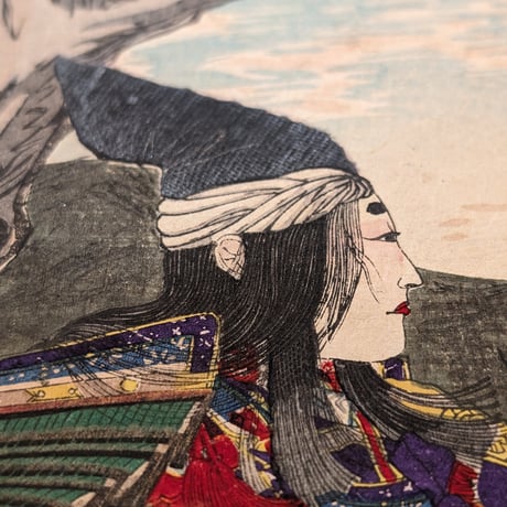 吟光 「古今名婦鏡　鞆絵」(巴御前)