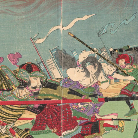延一「本能寺焼討之図」