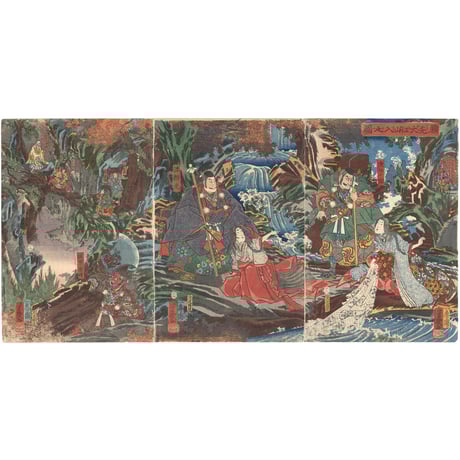 芳幾 「頼光大江山入之図」