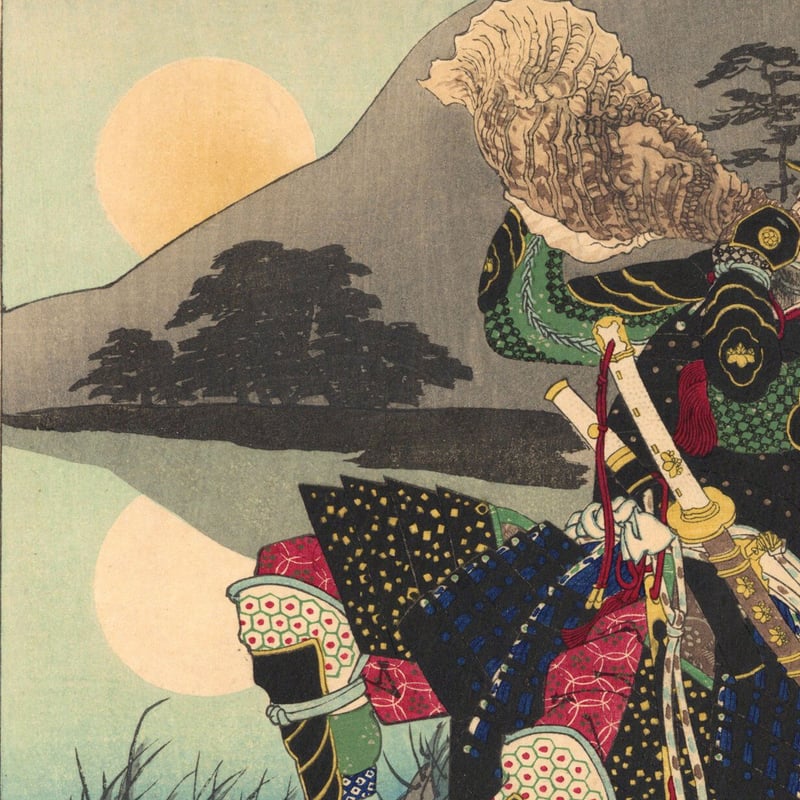 芳年 「月百姿 志津ヶ嶽月」 -賤ヶ岳の戦い- | 古美術もりみや