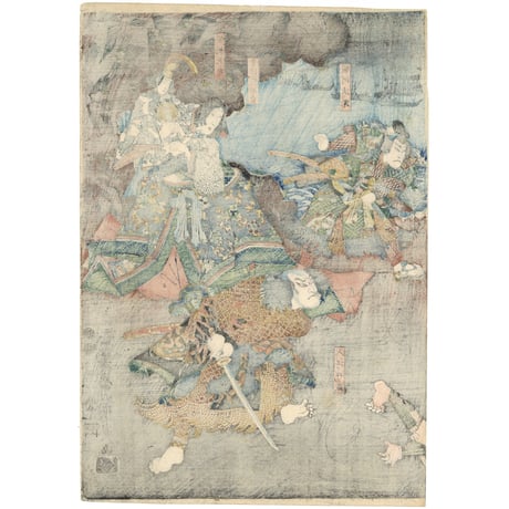 国貞二代 「千本桜二段目船軍の場」