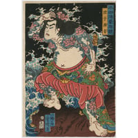 芳春(芳晴) 「水滸伝豪傑鏡　浪子燕青」