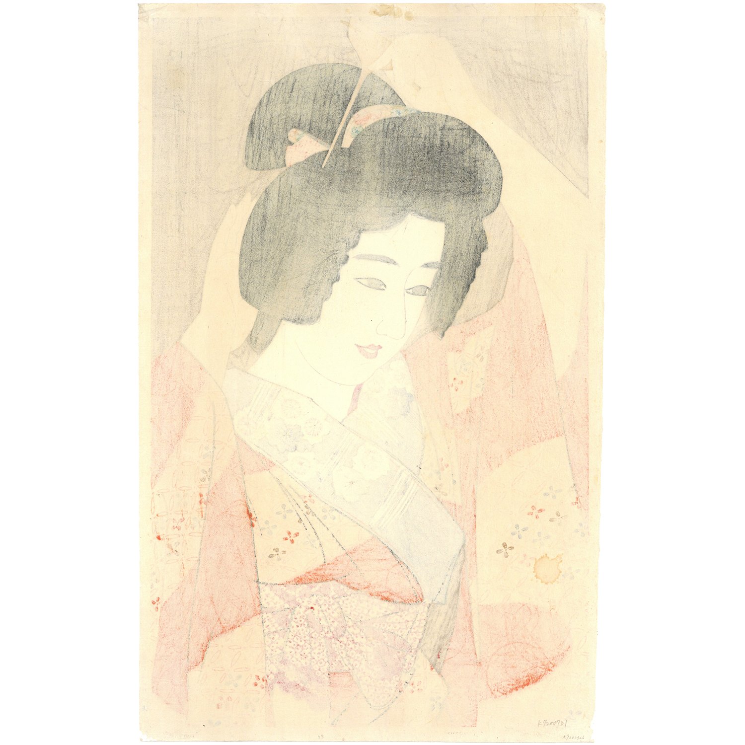 伊東深水 「現代美人集第二輯 髪」 | 古美術もりみや