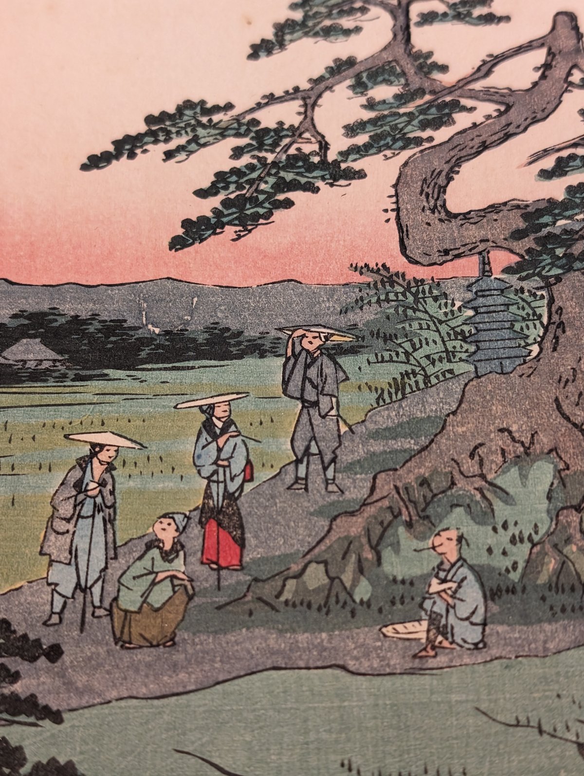 東海道五十三次「池鯉鮒」 黄綬褒章受章者制作　銅版画(エッチング)　送料無料 東海道五拾三次之内 池鯉鮒 首夏馬市 | 歌川広重 | 収蔵品詳細