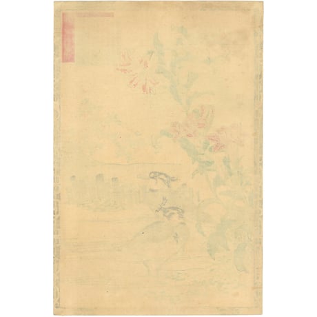 楳嶺 「楳嶺花鳥画譜　百合　計里」