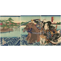 国周 「左馬之助　沢村訥升」
