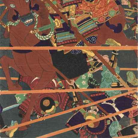芳虎 「小間喜山合戦」