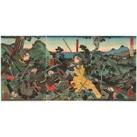 芳員 「太平記長嶋合戦」-伊勢長島一向一揆-