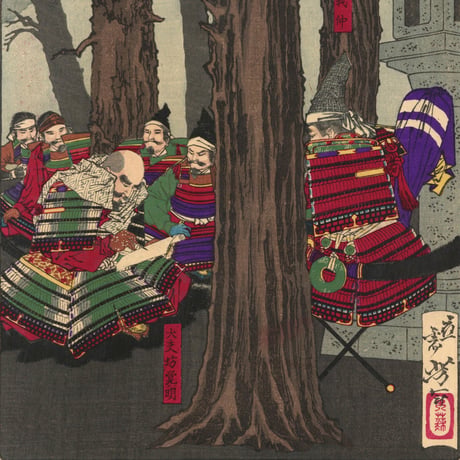 芳年 「大日本名将鑑　木曽義仲　大夫坊覚明」