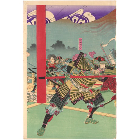 延一「本能寺焼討之図」