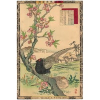 楳嶺 「楳嶺花鳥画譜　桃　雉子」